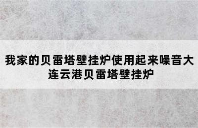 我家的贝雷塔壁挂炉使用起来噪音大 连云港贝雷塔壁挂炉